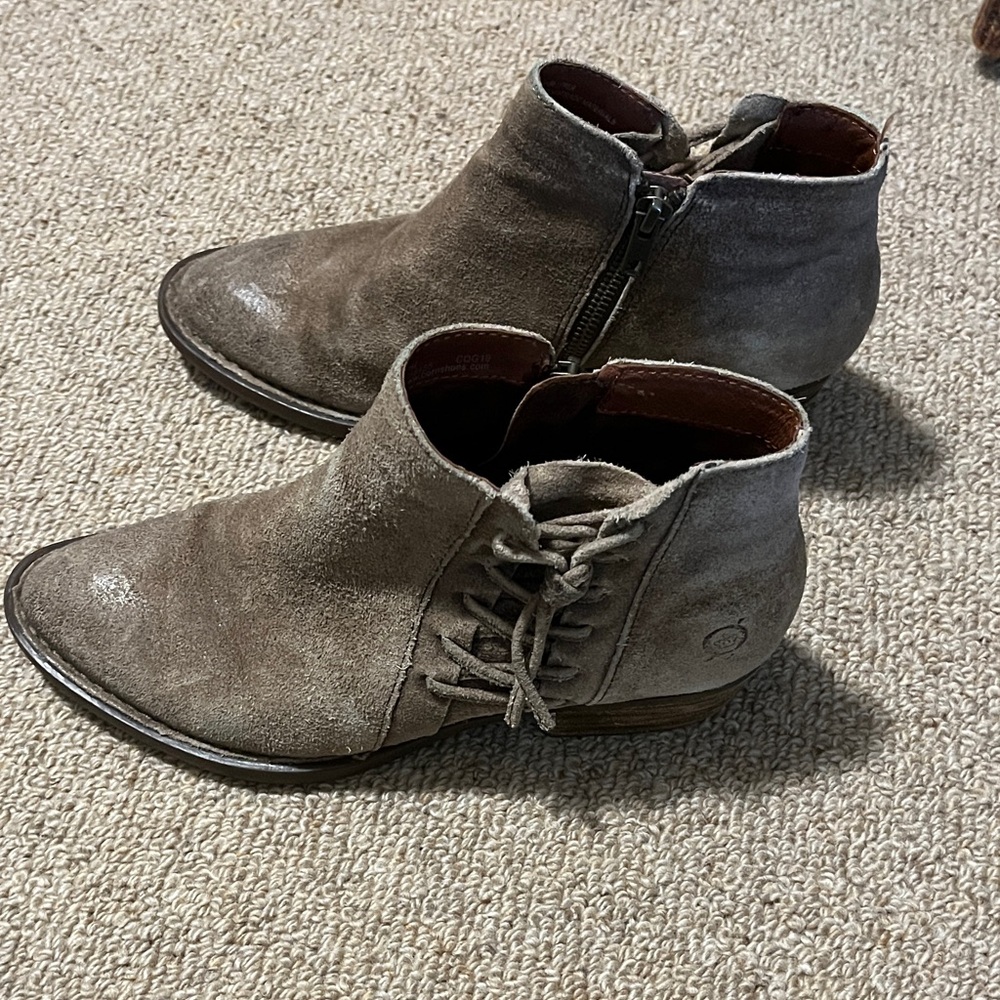 Womens Born Suede Ankle Boots - 7M - Picture 3 of 7